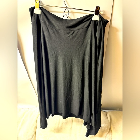 Versace Dresses & Skirts - Versace Sport Jersey Skirt w/side Tie Women’s Size Large Black Gonna Kitesurf